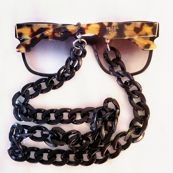 Prada Accessories - PRADA Sunglasses Black Tortoiseshell